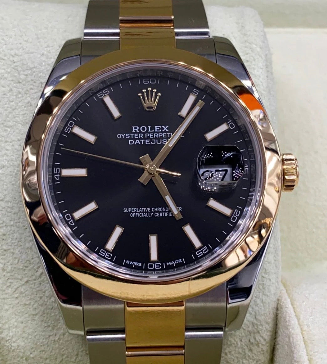 DATEJUST OYSTER BLACK & GOLD