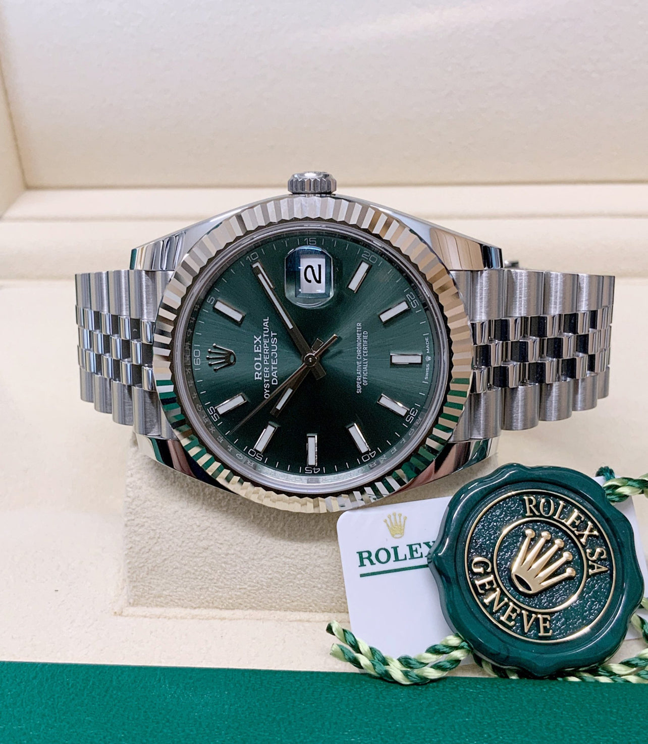 DATEJUST JUBILÉE MINT GREEN