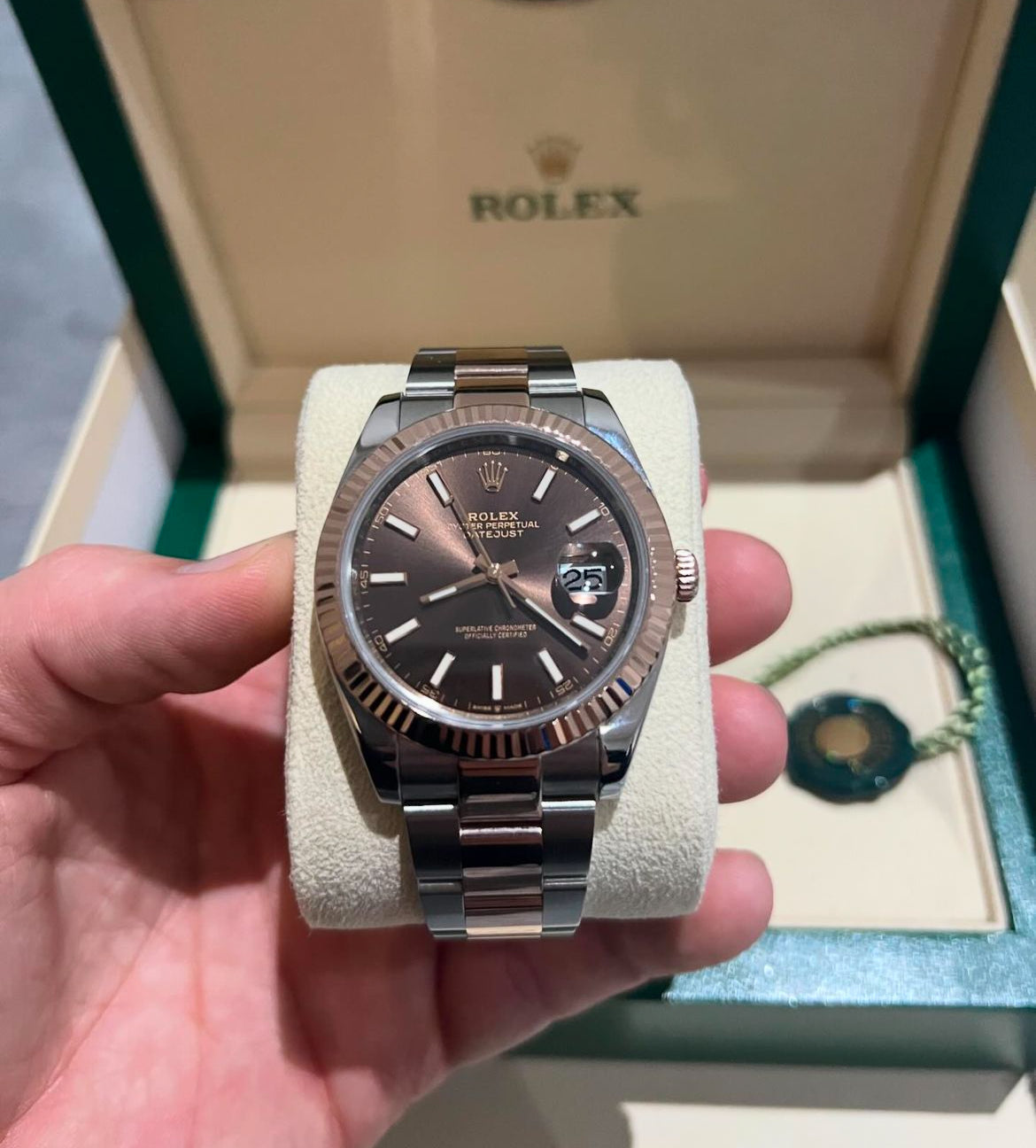 DATEJUST OYSTER CHOCOLATE