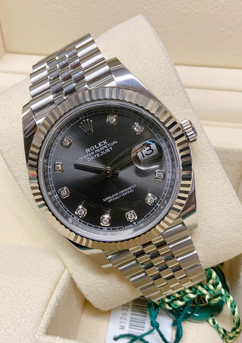 DATEJUST JUBILÉE GREY RHODIUM DIAMOND