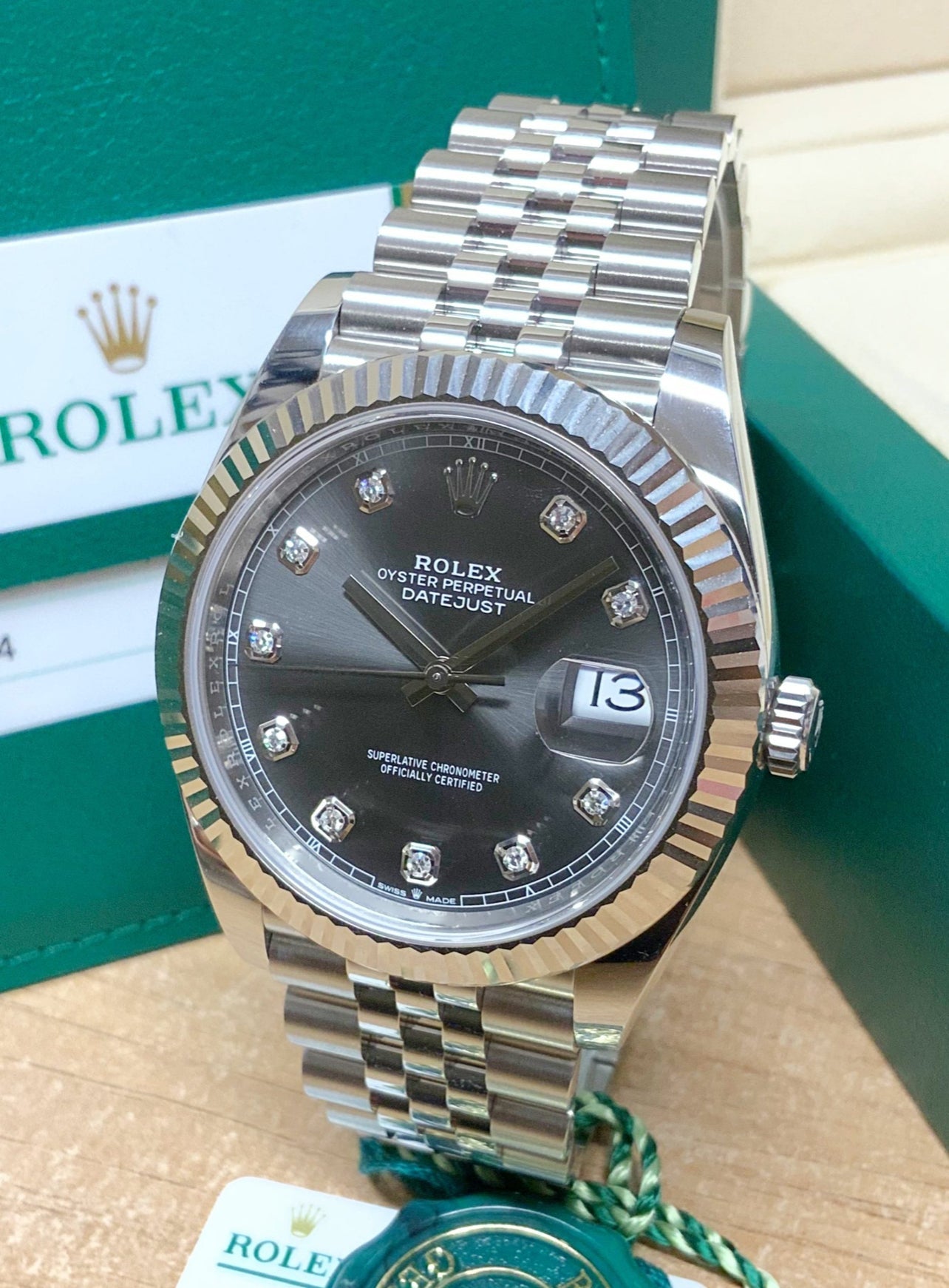 DATEJUST JUBILÉE GREY RHODIUM DIAMOND