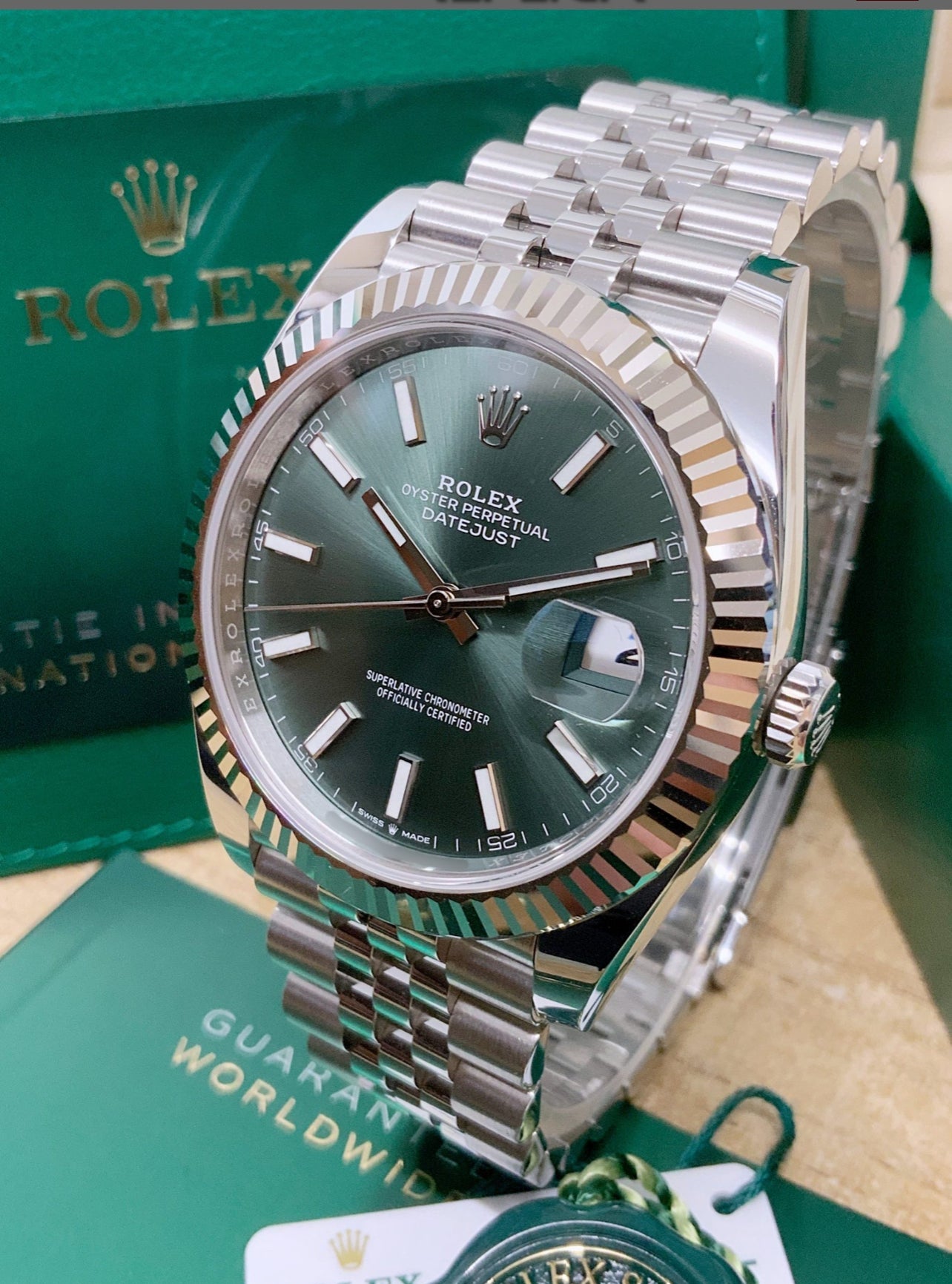 DATEJUST JUBILÉE MINT GREEN
