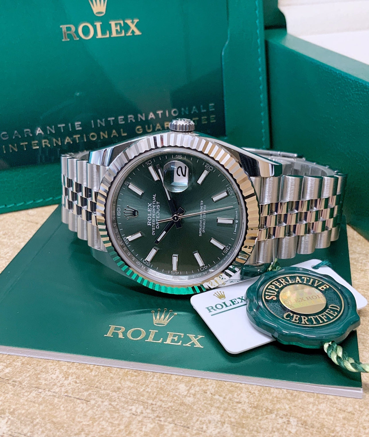 DATEJUST JUBILÉE MINT GREEN