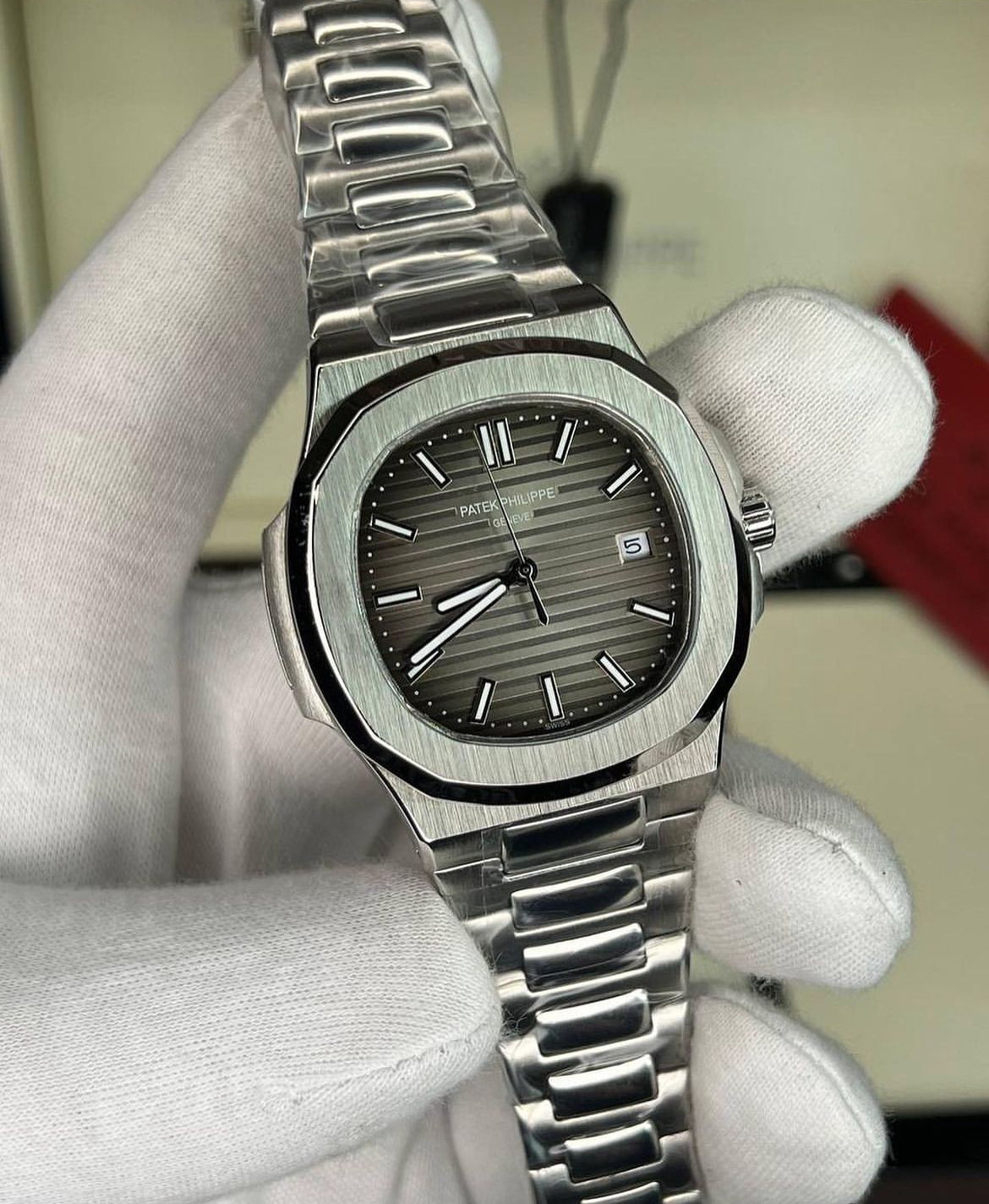 PATEK NAUTILUS BLACK DIAL