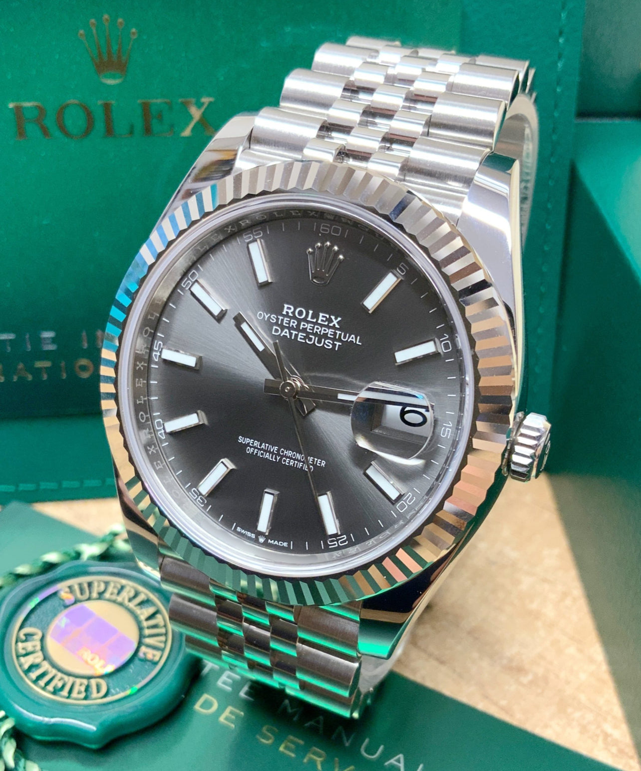 DATEJUST JUBILEE GREY RHODIUM