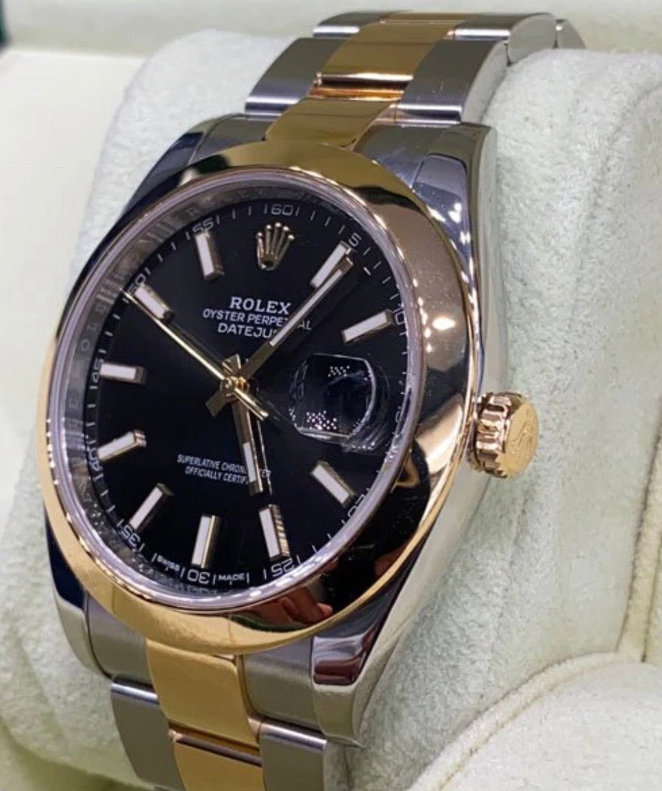DATEJUST OYSTER BLACK & GOLD
