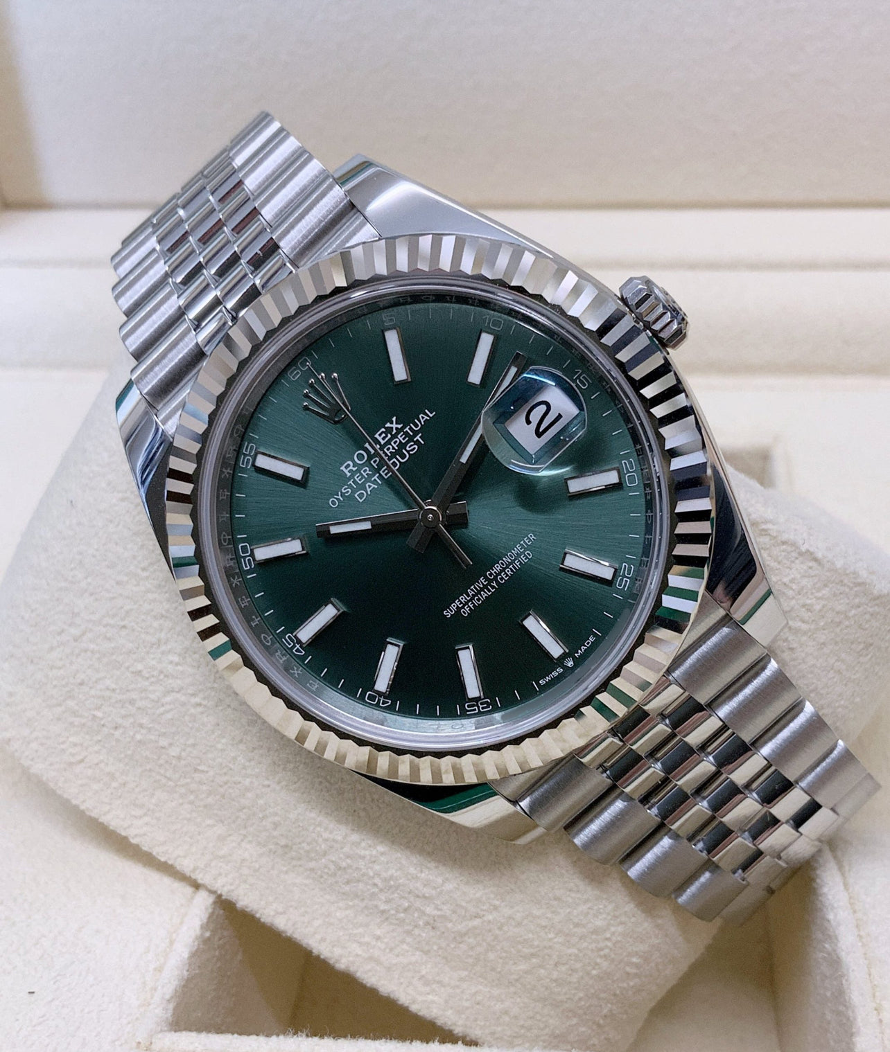 DATEJUST JUBILÉE MINT GREEN