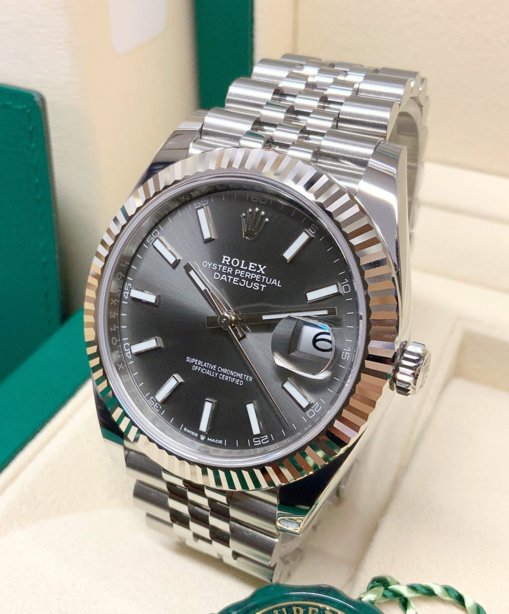 DATEJUST JUBILEE GREY RHODIUM