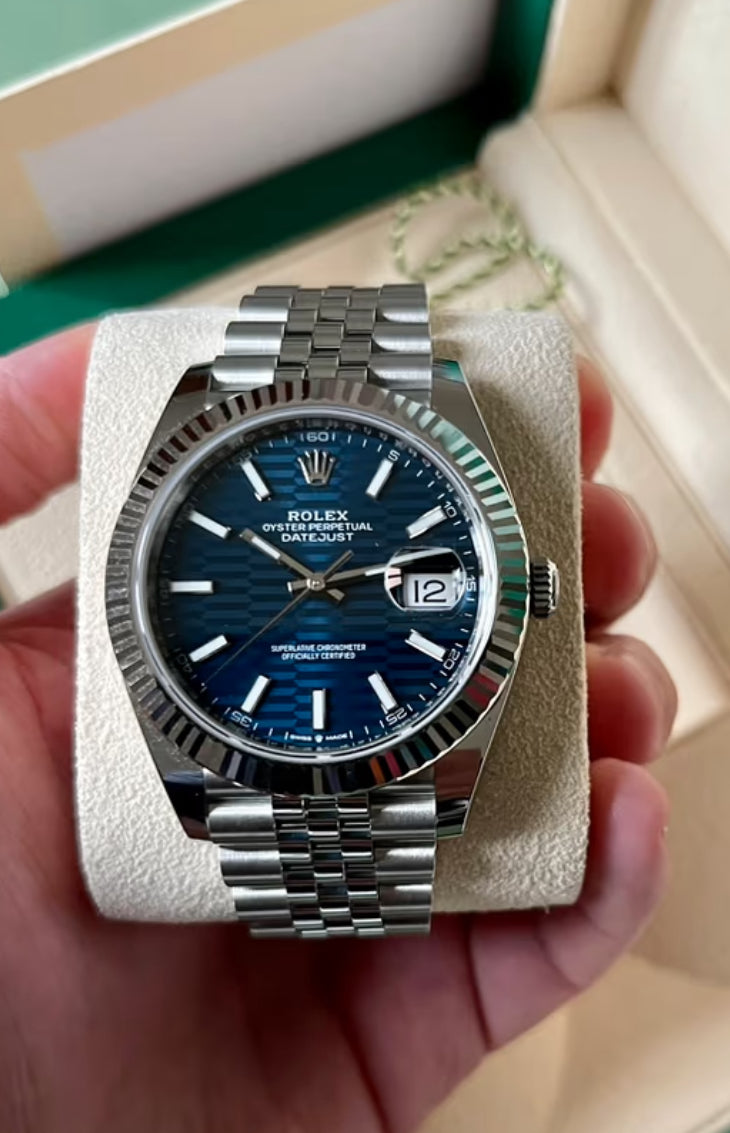 DATEJUST JUBILEE FLUTED BLU