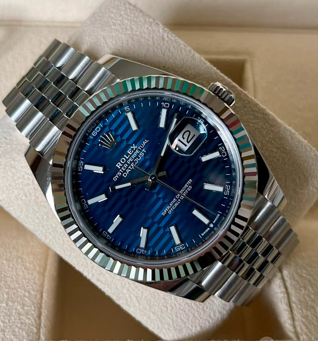 DATEJUST JUBILEE FLUTED BLU