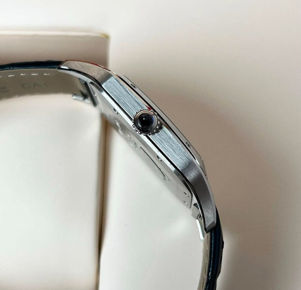 SANTOS DUMONT BLACK IN PELLE