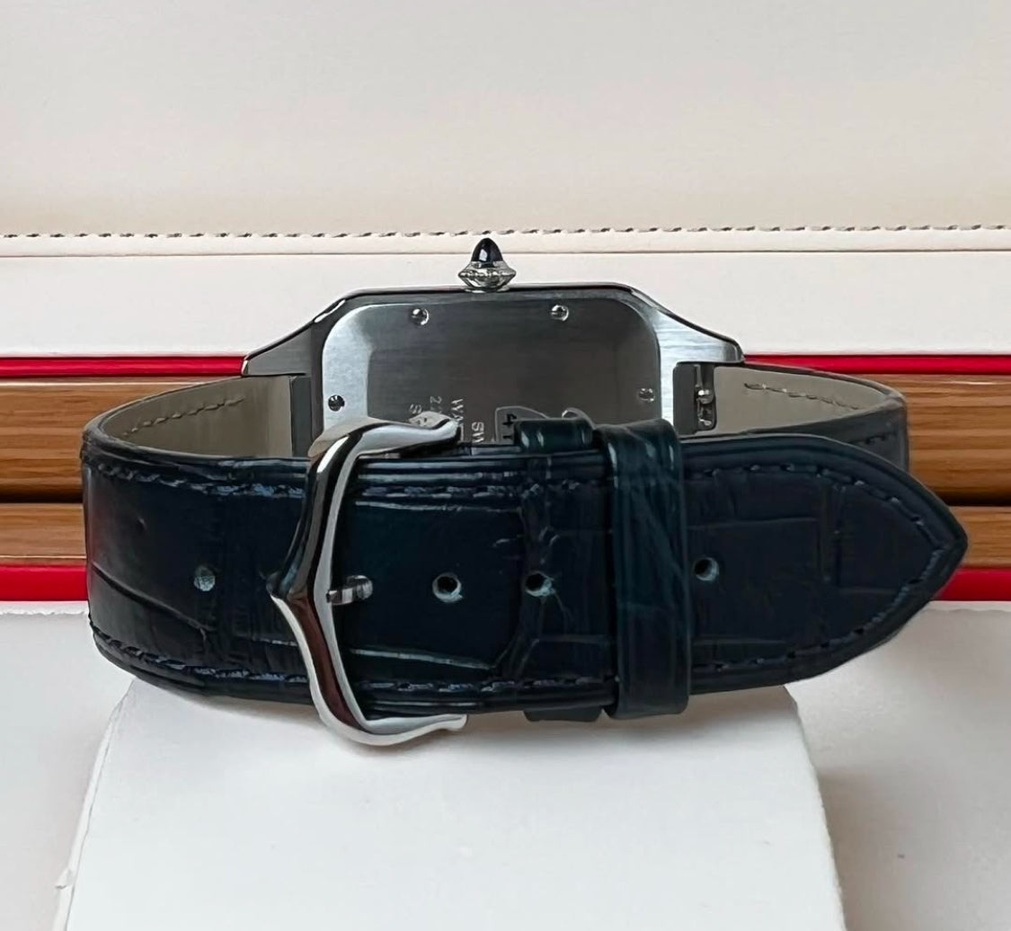 SANTOS DUMONT BLACK IN PELLE