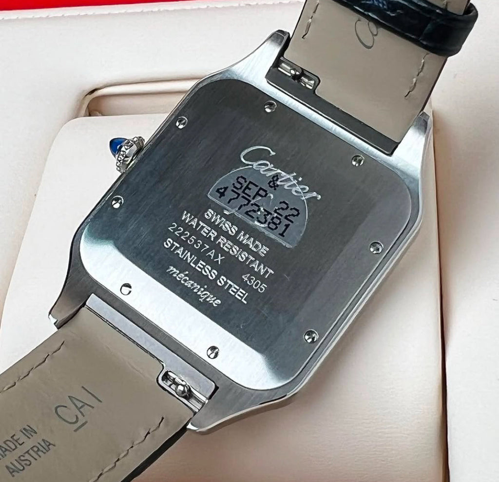 SANTOS DUMONT BLACK IN PELLE