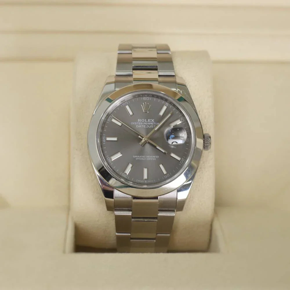 DATEJUST OYSTER GREY RHODIUM