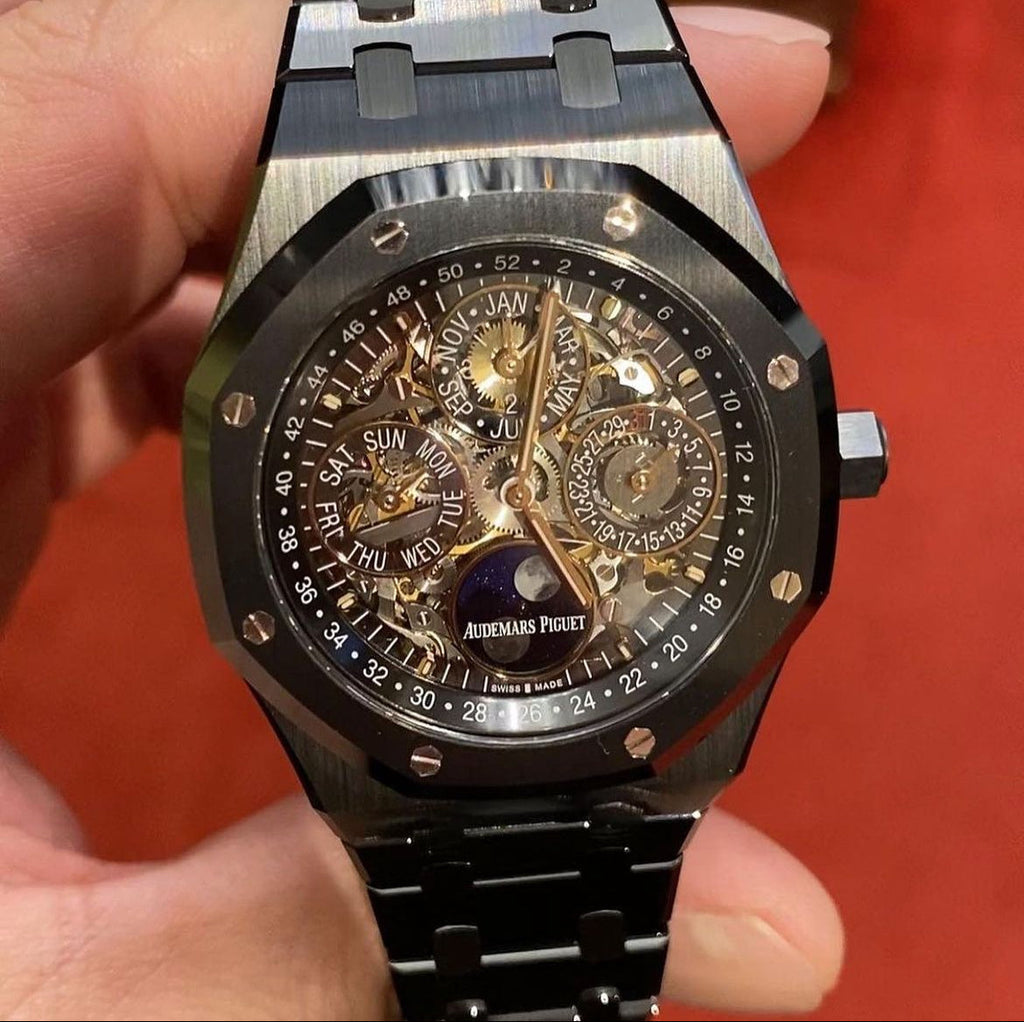 AP ROYAL OAK "SKELETON" BLACK