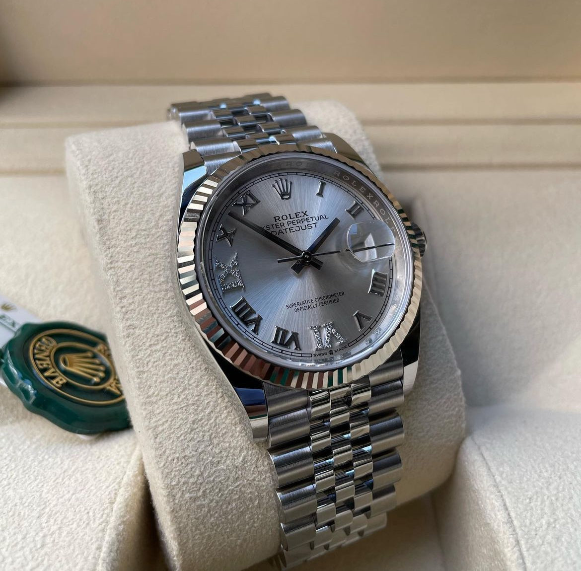 DATEJUST JUBILEE SILVER DIAL ROMAN