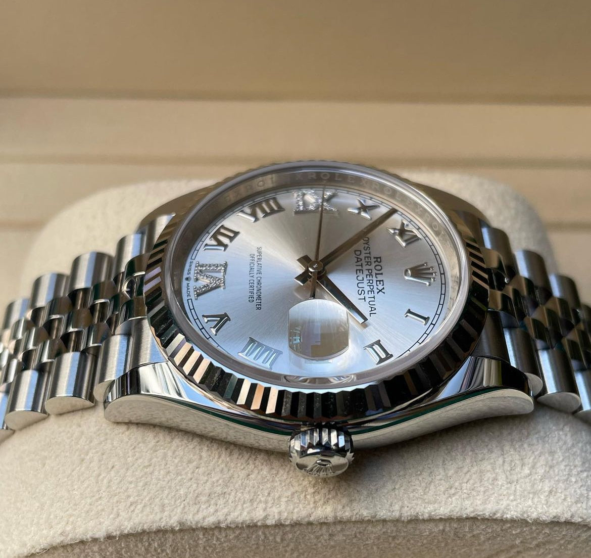 DATEJUST JUBILEE SILVER DIAL ROMAN