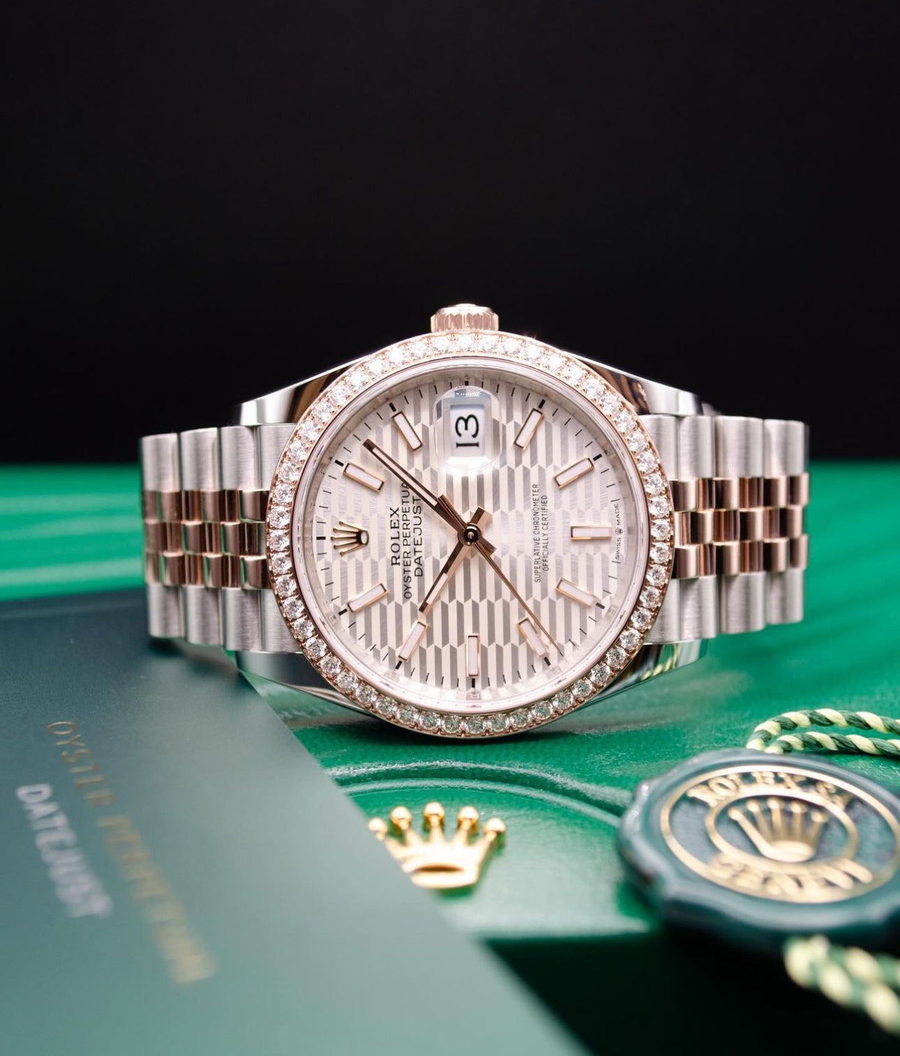 DATEJUST JUBILEE BEZEL DIAMOND ROSE'
